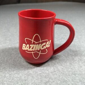 Bazinga Big Bang Theory Red Mug Sheldon Cooper TurtleBok